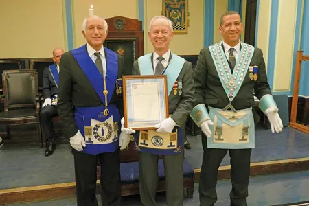 MILL HILL LODGE NO 3574 CELEBRATE FIFTY YEARS OF SERVICE